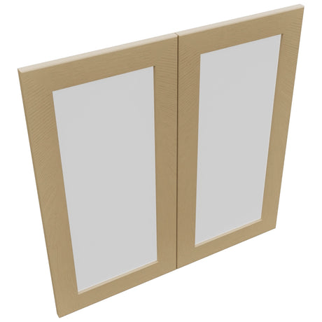 Fabuwood Galaxy Natural Oak DS GDW3030 Wall Glass Door, Top View
