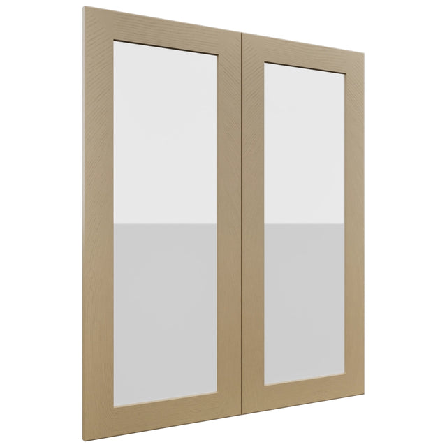 Fabuwood Galaxy Natural Oak DS GDW3036 Wall Glass Door, Front View