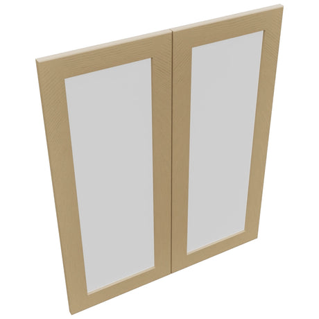 Fabuwood Galaxy Natural Oak DS GDW3036 Wall Glass Door, Top View