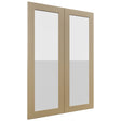 Fabuwood Galaxy Natural Oak DS GDW3042 Wall Glass Door, Front View