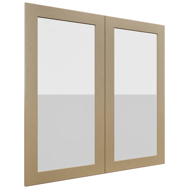 Fabuwood Galaxy Natural Oak DS GDW3636 Wall Glass Door, Front View