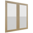 Fabuwood Galaxy Natural Oak DS GDW3639 Wall Glass Door, Front View