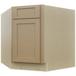 Fabuwood Galaxy Natural Oak DSB36 Base Corner Diagonal Sink Cabinet, Front View