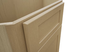 Fabuwood Galaxy Natural Oak DSB36 Base Corner Diagonal Sink Cabinet, Detail View