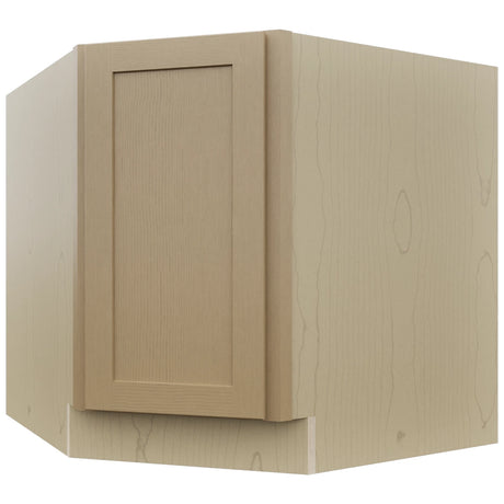 Fabuwood Galaxy Natural Oak DSB36FD Base Corner Diagonal Sink Cabinet, Front View