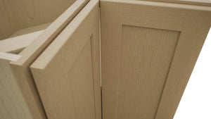 Fabuwood Galaxy Natural Oak ERB36 Base Corner Easy Reach Cabinet, Detail View