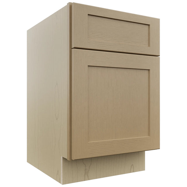 Fabuwood Galaxy Natural Oak FD18 Vanity Desk, Front View