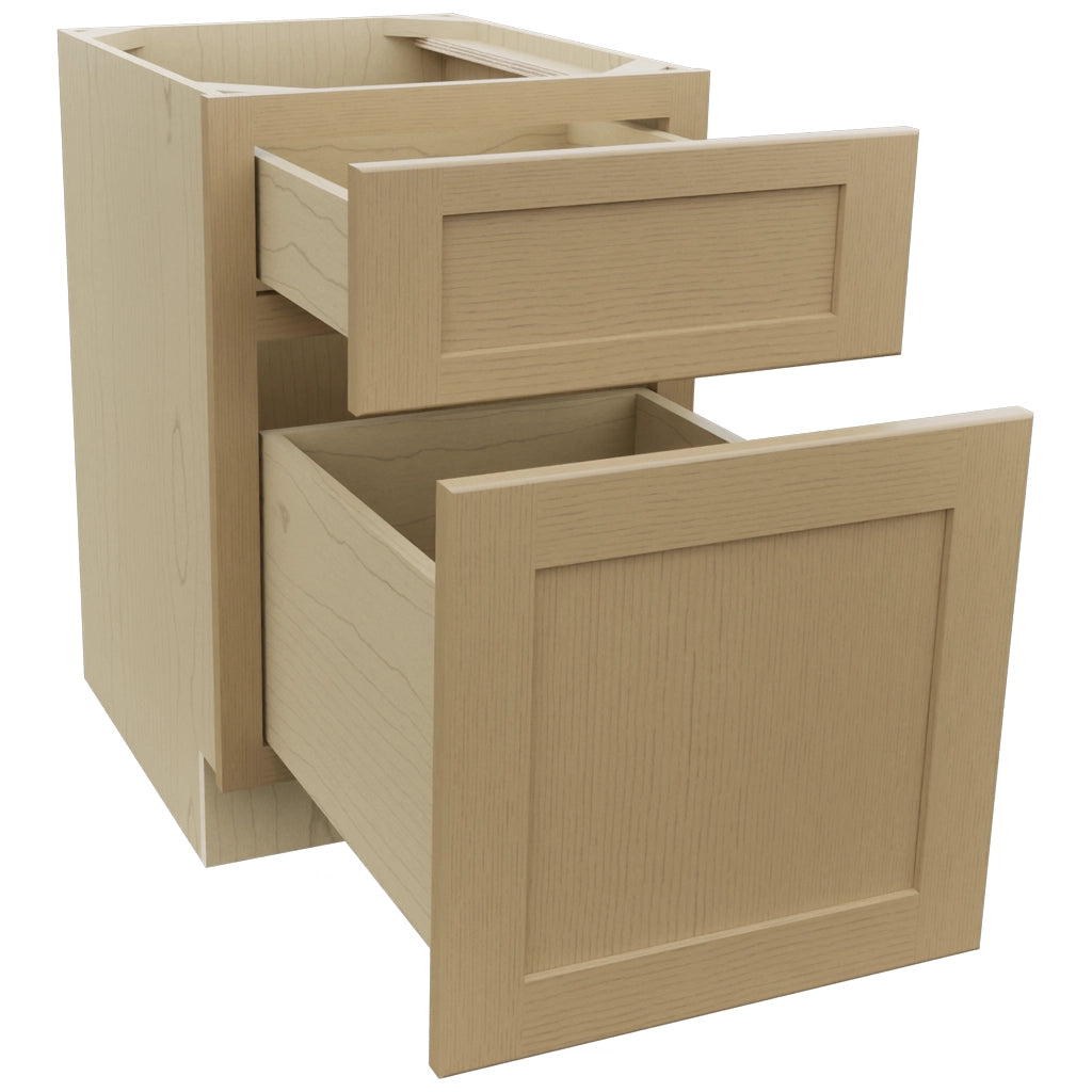 Fabuwood Galaxy Natural Oak FD18 Vanity Desk, Open View