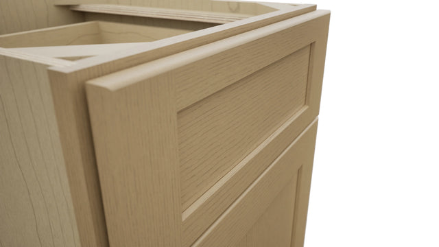 Fabuwood Galaxy Natural Oak FD18 Vanity Desk, Detail View
