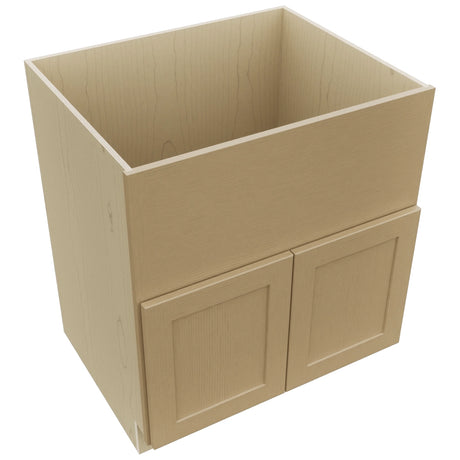Fabuwood Galaxy Natural Oak FS30 Base Farm Sink Cabinet, Top View