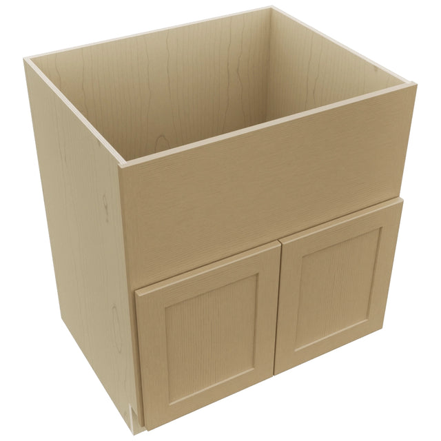 Fabuwood Galaxy Natural Oak FS30 Base Farm Sink Cabinet, Top View