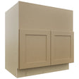 Fabuwood Galaxy Natural Oak FS33 Base Farm Sink Cabinet, Front View