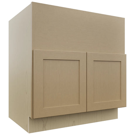 Fabuwood Galaxy Natural Oak FS33 Base Farm Sink Cabinet, Front View