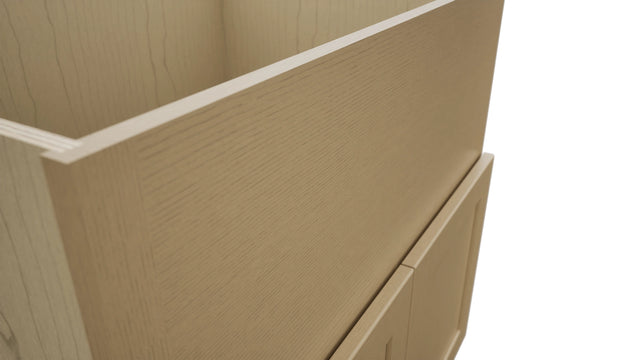 Fabuwood Galaxy Natural Oak FS33 Base Farm Sink Cabinet, Detail View