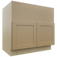 Fabuwood Galaxy Natural Oak FS36 Base Farm Sink Cabinet, Front View