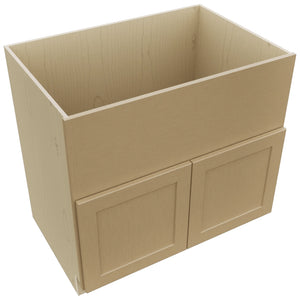 Fabuwood Galaxy Natural Oak FS36 Base Farm Sink Cabinet, Top View