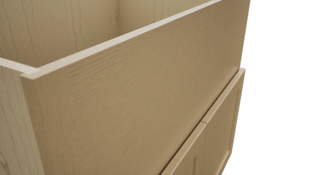 Fabuwood Galaxy Natural Oak FS36 Base Farm Sink Cabinet, Detail View