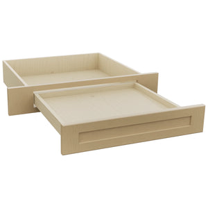 Fabuwood Galaxy Natural Oak KD30 Vanity Desk, Open View
