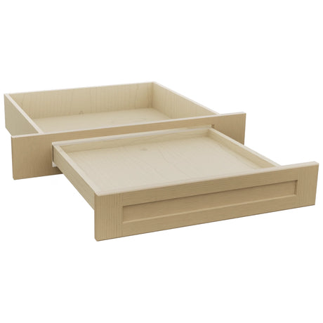 Fabuwood Galaxy Natural Oak KD30 Vanity Desk, Open View