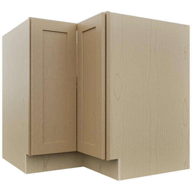 Fabuwood Galaxy Natural Oak LSB36 Base Corner Lazy Susan Cabinet, Front View
