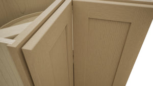 Fabuwood Galaxy Natural Oak LSB36 Base Corner Lazy Susan Cabinet, Detail View