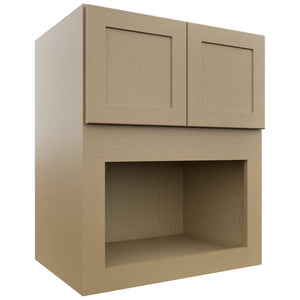 Fabuwood Galaxy Natural Oak MC303621 Wall Microwave Cabinet, Front View