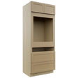 Fabuwood Galaxy Natural Oak OC3384C Tall Oven Cabinet Combo, Front View