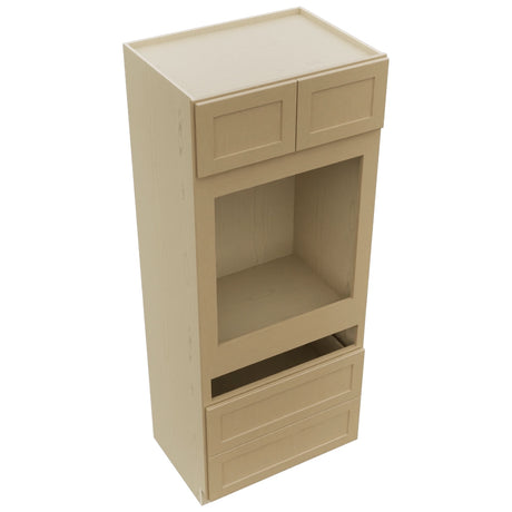 Fabuwood Galaxy Natural Oak OC3384C Tall Oven Cabinet Combo, Top View