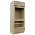 Fabuwood Galaxy Natural Oak OC3384D Tall Oven Cabinet Double, Front View