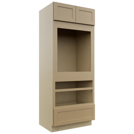 Fabuwood Galaxy Natural Oak OC3384D Tall Oven Cabinet Double, Front View