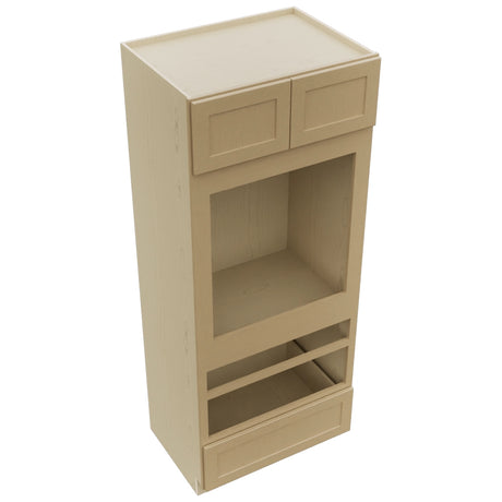 Fabuwood Galaxy Natural Oak OC3384D Tall Oven Cabinet Double, Top View