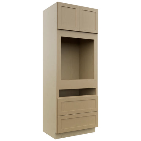 Fabuwood Galaxy Natural Oak OC3390C Tall Oven Cabinet Combo, Front View