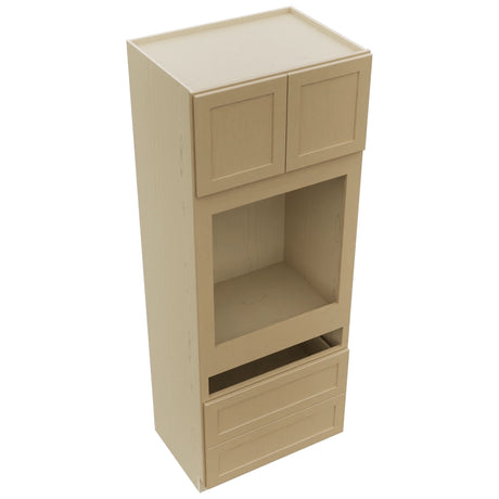 Fabuwood Galaxy Natural Oak OC3390C Tall Oven Cabinet Combo, Top View