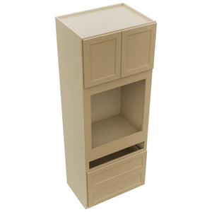 Fabuwood Galaxy Natural Oak OC3393C Tall Oven Cabinet Combo, Top View