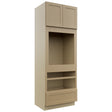 Fabuwood Galaxy Natural Oak OC3393D Tall Oven Cabinet Double, Front View