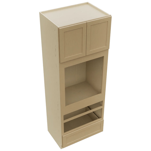 Fabuwood Galaxy Natural Oak OC3393D Tall Oven Cabinet Double, Top View