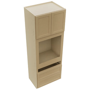 Fabuwood Galaxy Natural Oak OC3396C Tall Oven Cabinet Combo, Top View