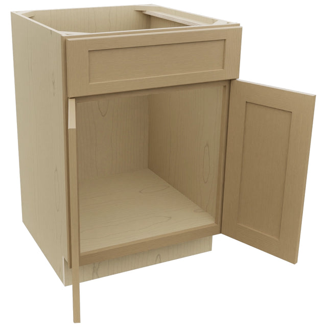 Fabuwood Galaxy Natural Oak SB24 Base Sink Cabinet, Open View
