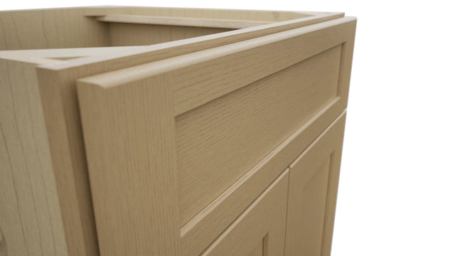 Fabuwood Galaxy Natural Oak SB24 Base Sink Cabinet, Detail View
