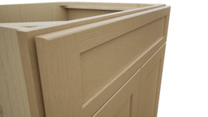 Fabuwood Galaxy Natural Oak SB30 Base Sink Cabinet, Detail View