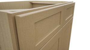 Fabuwood Galaxy Natural Oak SB33 Base Sink Cabinet, Detail View