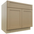 Fabuwood Galaxy Natural Oak SB36SDF Base Sink Cabinet, Front View