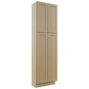 Fabuwood Galaxy Natural Oak TP181284 Tall Pantry Cabinet, Front View