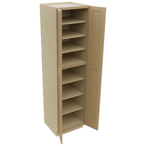 Fabuwood Galaxy Natural Oak TP302493 Tall Pantry Cabinet, Open View