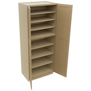 Fabuwood Galaxy Natural Oak TP362490 Tall Pantry Cabinet, Open View