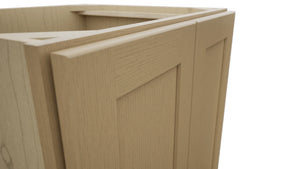 Fabuwood Galaxy Natural Oak VB24FD Vanity Base Full Height Cabinet, Detail View