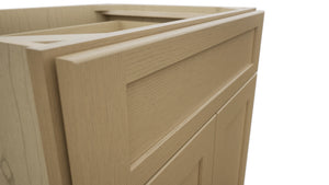Fabuwood Galaxy Natural Oak VB27-34 Vanity Base Standard Cabinet, Detail View