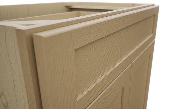 Fabuwood Galaxy Natural Oak VB30-34 Vanity Base Standard Cabinet, Detail View