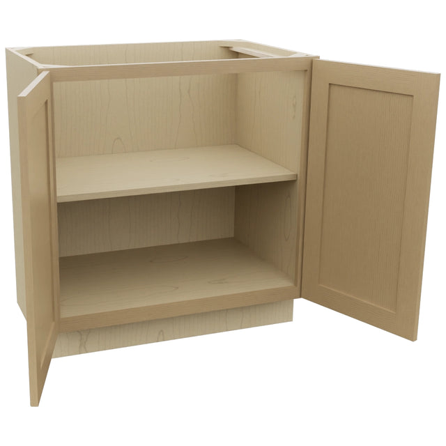 Fabuwood Galaxy Natural Oak VB33FD Vanity Base Standard Cabinet, Open View