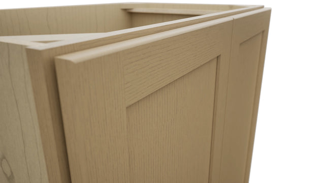Fabuwood Galaxy Natural Oak VB33FD Vanity Base Standard Cabinet, Detail View